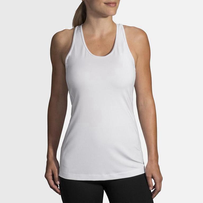 Brooks Pick-Up Israel - Women's Running Tank Top - White (09681-DEVY)